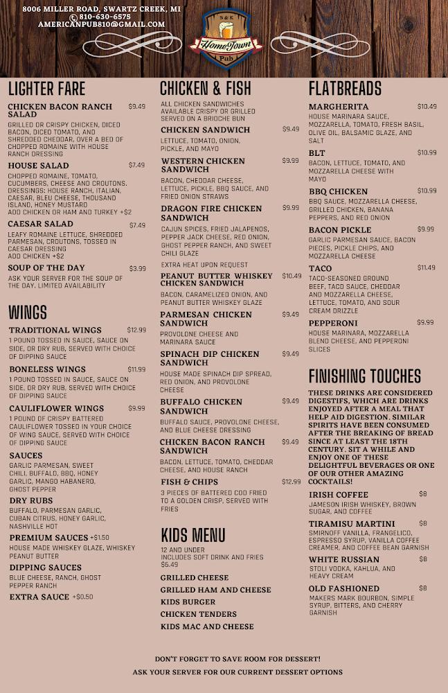 S&K Hometown Pub Menu image 3