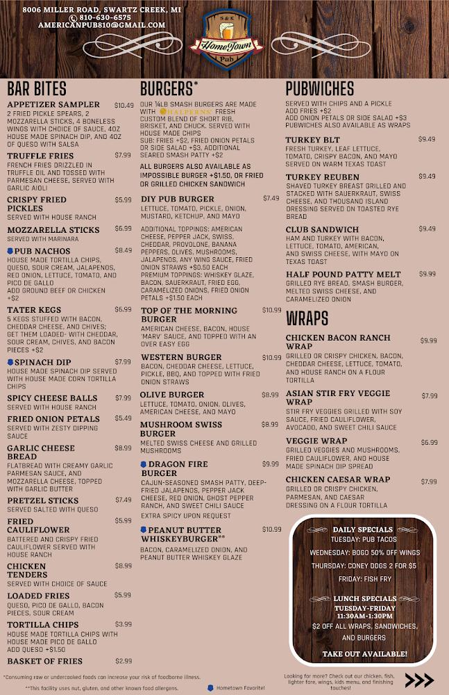 S&K Hometown Pub Menu image 4